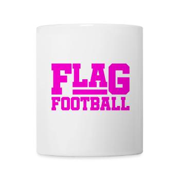 Flag Football for Girls and Women - Mug - white - Front