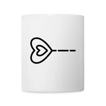 Heart Arrow - Mug - white - Front