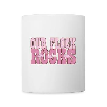 Flamingo Our Flock Rocks Family Summer Vacation - Tasse - Weiß - Vorne