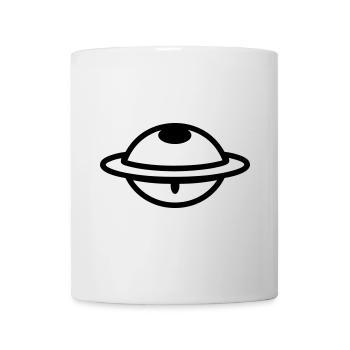 fliegende Untertasse - Tasse - Weiß - Vorne