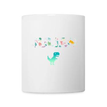 JULIAN - Schöner Jungen Name mit Dinosaurier - Tasse - Weiß - Vorne