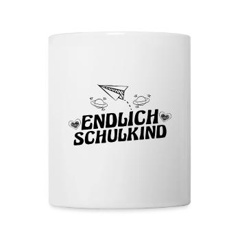 Jeunes quittant les garderies pour la rentrée scolaire Inscription des enfants à l’école - Mug blanc - blanc - Devant