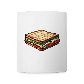 Sandwich Pixel Icon - Mug - white - Front