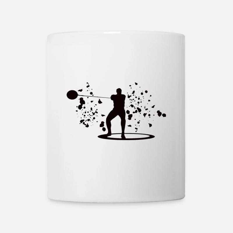 Lanceur de marteau Colorsplash Lancer de marteau - Mug blanc - blanc