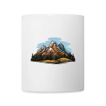 Berge Symbol Natur - Tasse - Weiß - Vorne