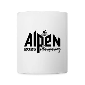 Alpenüberquerung Alpen Überquerung 2025 Rad - Tasse - Weiß - Vorne