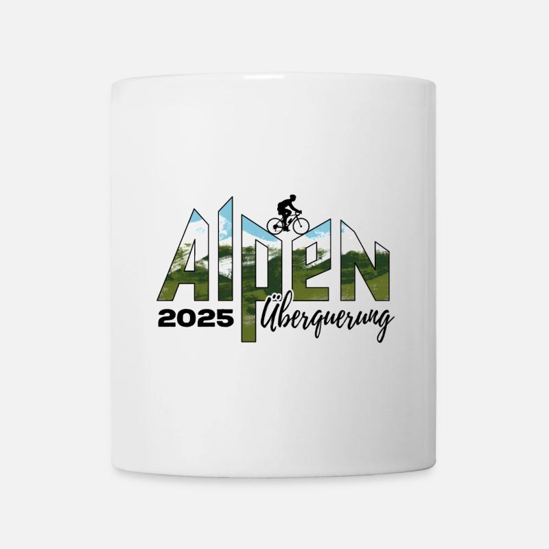 Alpenüberquerung Alpen Überquerung 2025 Rad - Tasse - Weiß