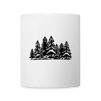 Wald Bäume - Tasse - Weiß - Vorne