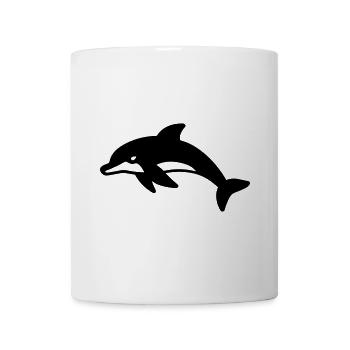 Delfin - Tasse - Weiß - Vorne