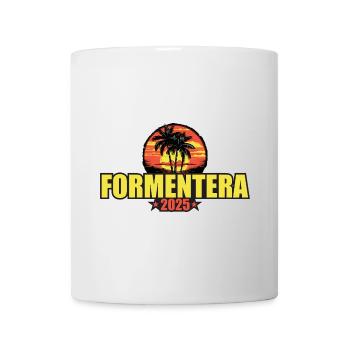 Formentera 2025 Vacances Palmiers Coloré - Mug blanc - blanc - Devant