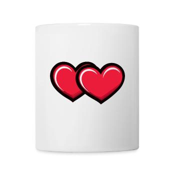 Herzen Liebe Symbol - Tasse - Weiß - Vorne