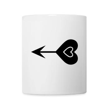 Heart Arrow - Mug - white - Front