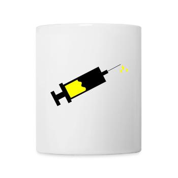 Spritze - Tasse - Weiß - Vorne