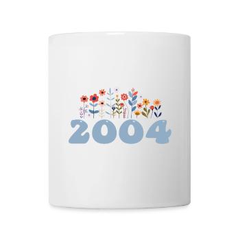 2004 Floral Pattern 2004 Floral Theme Flowers 2004 - Mug - white - Front