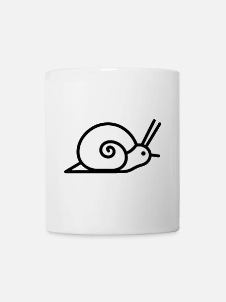 Schnecke - Tasse - Weiß