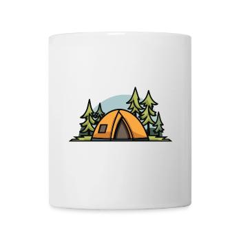 Tente de camping Nature - Mug blanc - blanc - Devant