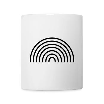 Arc en ciel - Mug blanc - blanc - Devant