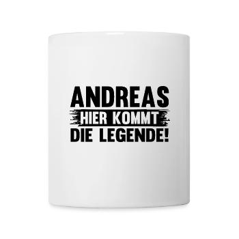Vorname Andreas - Tasse - Weiß - Vorne
