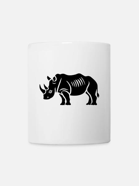 Nashorn - Tasse - Weiß