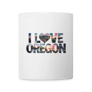 I Love Oregon für Oregon Urlauber - Tasse - Weiß - Vorne