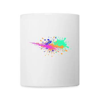 Farbkleckse Design außergewöhnlich - Tasse - Weiß - Vorne