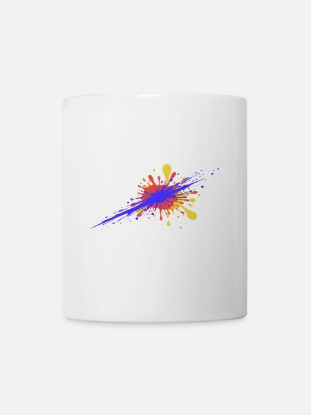 Colorful Paint Design Streetart - Tasse - Weiß