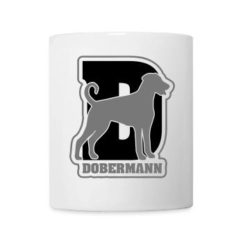 DOBERMANN Hund Hunde Hundesport Wilsigns - Tasse - Weiß - Vorne