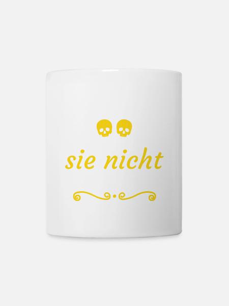 Lächle Du kannst sie nicht alle töten - Tasse - Weiß
