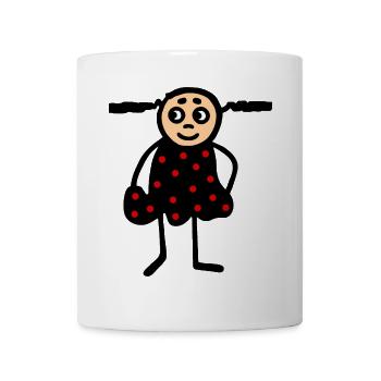 Children - girls in points dress - Mug - white - Front