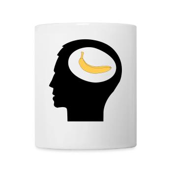 Banana Joe, Banane im Kopf - Mug - white - Front