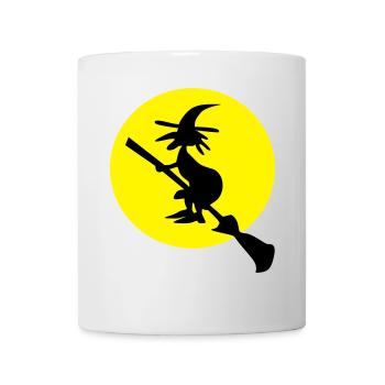 witch and full moon - Mug - white - Front