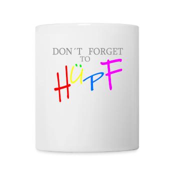 don’t forget to saut pour fond lumineux - Mug blanc - blanc - Devant