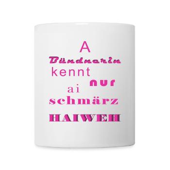 bündnerin - Tasse - Weiß - Vorne