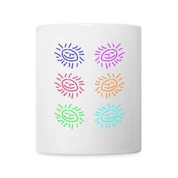 Sun Sticker Blue Turqis - Mug - white - Front