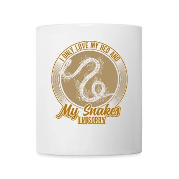 Schlangenbesitzer Schlangenliebhaber Schlangen - Tasse - Weiß - Vorne