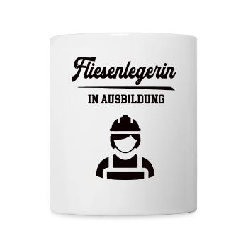 Fliesenlegerin in Ausbildung Fliesenleger Lehre - Tasse - Weiß - Vorne