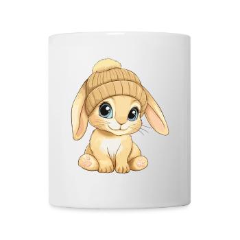 Hase Süß Niedlich Baby Kinder Tier Cartoon - Tasse - Weiß - Vorne