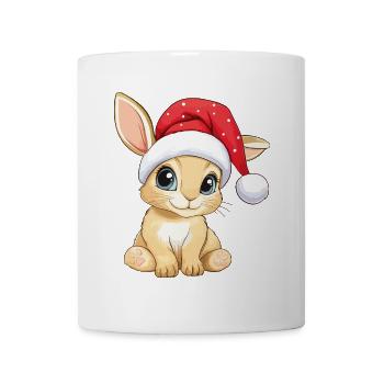 Hase Weihnachten Süß Niedlich Xmas Weihnachtlich - Tasse - Weiß - Vorne