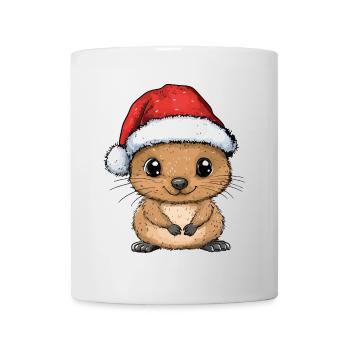Quokka Noël Doux Mignon Noël Noël - Mug blanc - blanc - Devant
