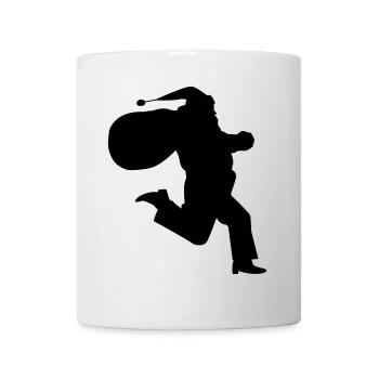 Running Santa Claus Geschenk - Tasse - Weiß - Vorne
