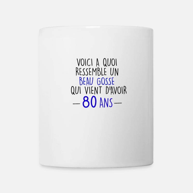 80 ans - Mug blanc - blanc