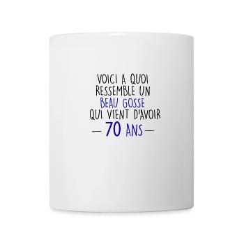 70 ans - Mug blanc - blanc - Devant