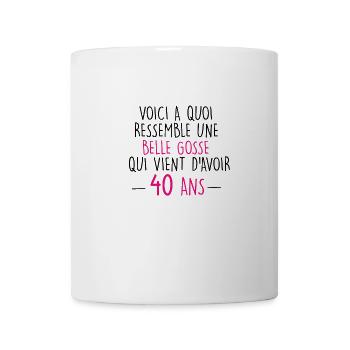 40 ans - femme - Mug blanc - blanc - Devant