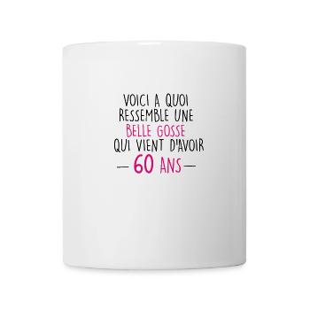 60 ans - femme - Mug blanc - blanc - Devant