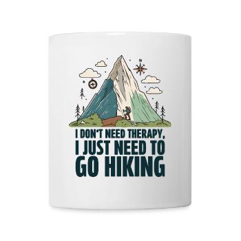 Thérapie d’aventure de randonnée - Mug blanc - blanc - Devant