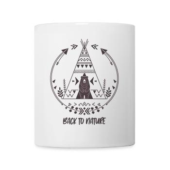 Back to Nature | Für Outdoor- und Tierfan - Tasse - Weiß - Vorne