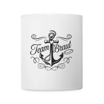 Team Braut | Junggesellinnenabschied Anker - Tasse - Weiß - Vorne