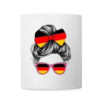 Germany Flag Flag Woman Sunglasses Fan - Mug - white - Front