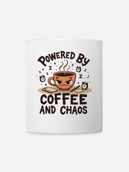 Powered by Coffee and Chaos - Mug - white