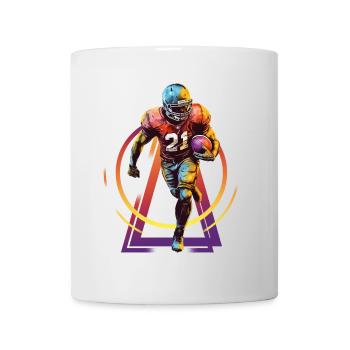 Joueur de football américain USA Amérique Sports Rétro - Mug blanc - blanc - Devant